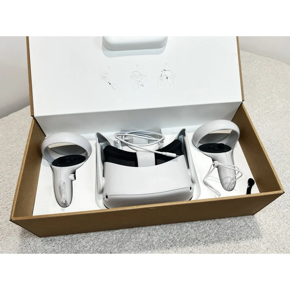 ⁠Oculus Quest 2 256GB All In One VR Headset White Boxed Box 891-00282-01 LN⁠